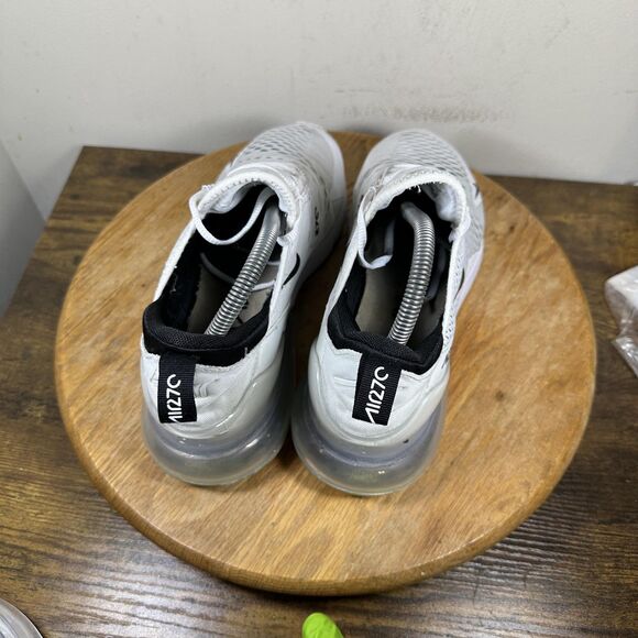 Nike Air Max 270 Shoes Womens Size 9.5 White Black AH6789-100 Running Sneakers - Picture 4 of 8